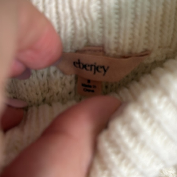 Eberjey Cream Cable Knit Pants Size Small - Picture 4 of 7